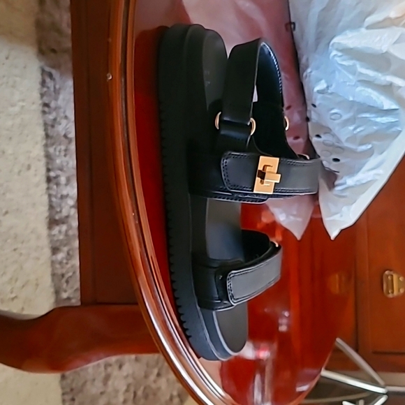 Women's Flatbed Ankle Strap Sandals 8.5 A New Day - Picture 3 of 9